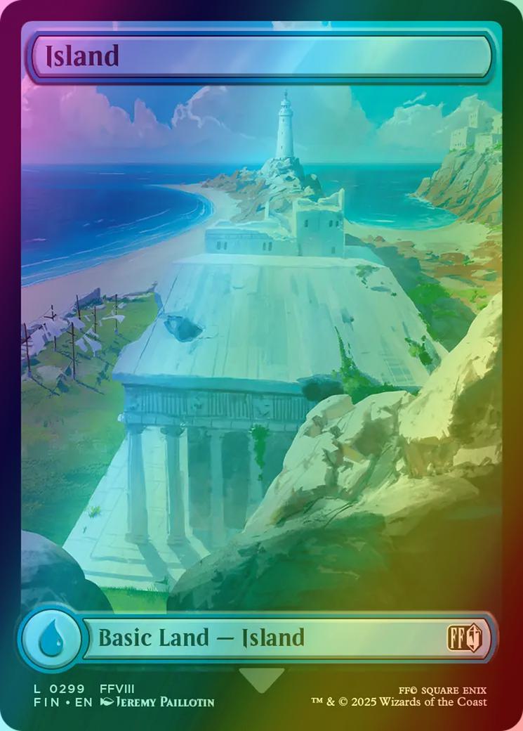 final fantasy mtg full art lands Island [299] [Full Art] [FINAL FANTASY] [Foil] – Face to Face Games