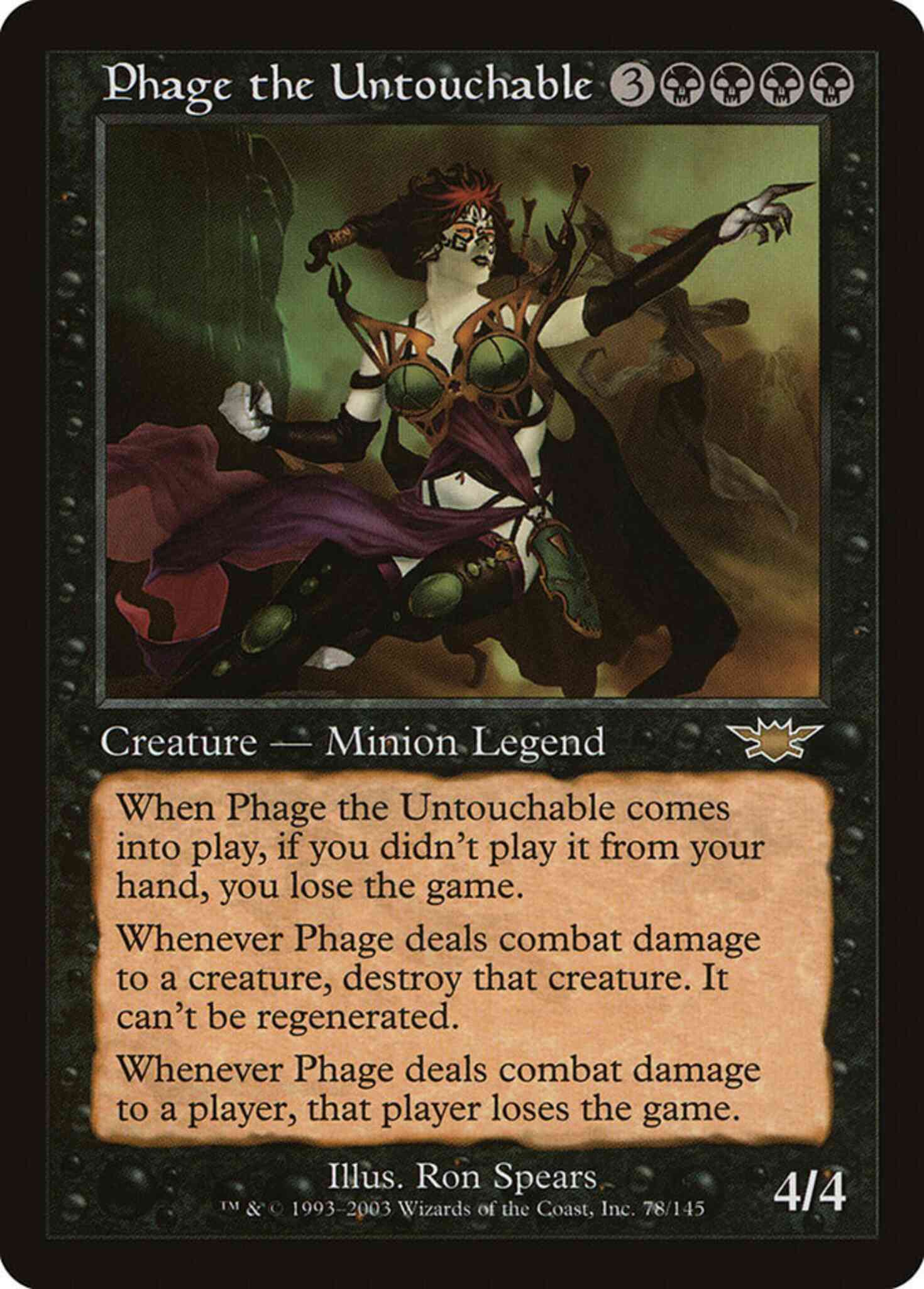 Phage the Untouchable [78] [Legions] [Non-Foil] – Face to Face Games