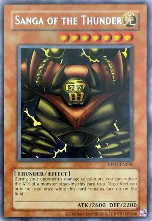 Sanga of the Thunder - 2020 Date Reprint - RP01-EN030 - Rare - Unlimited