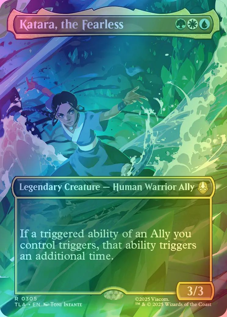 Katara, the Fearless [305] [Borderless] [Scene] [Avatar: The Last  Airbender] [Foil] – Face to Face Games