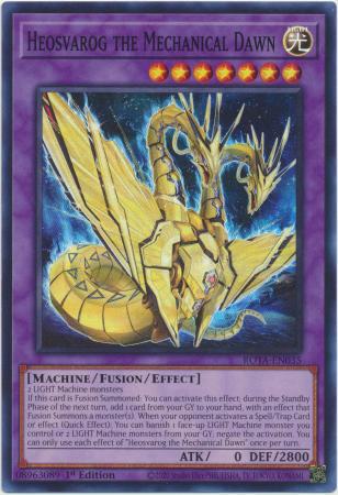 Heosvarog the Mechanical Dawn - ROTA-EN035 - Super Rare - 1st Edition