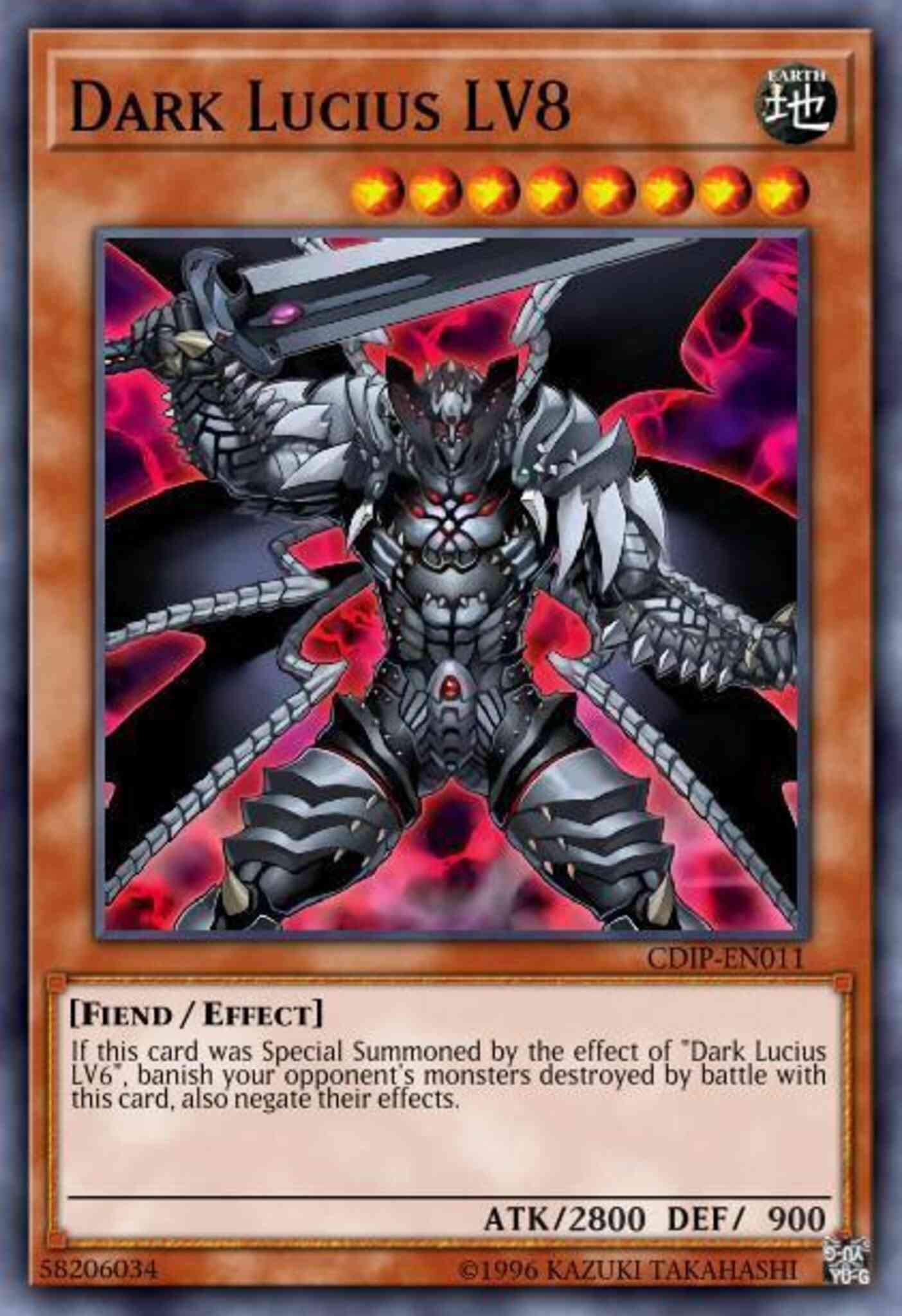 Dark Lucius LV8 - CDIP-EN011 - Ultimate Rare - Unlimited