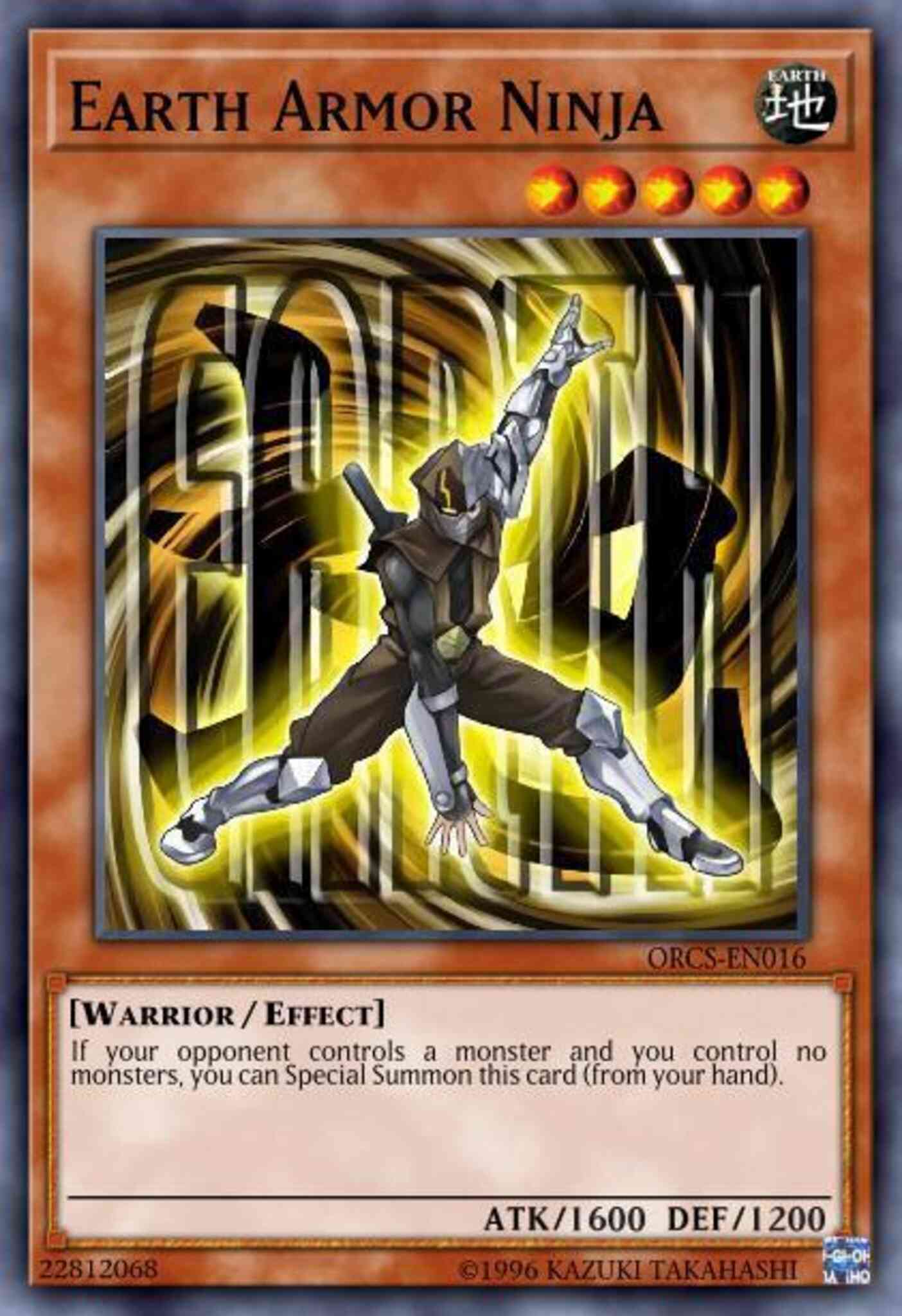Earth Armor Ninja - SP13-EN018 - Starfoil Rare - Unlimited