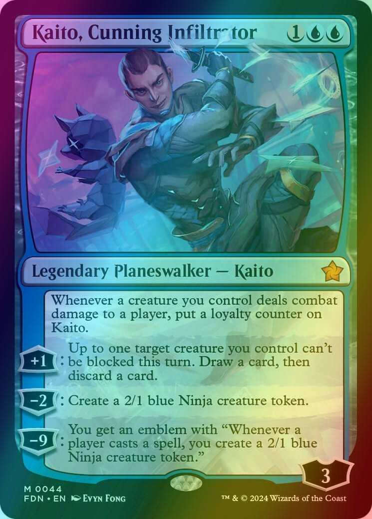 Kaito, Cunning Infiltrator [44] [Foundations] [Foil] – Face to Face Games