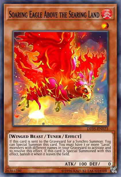 Soaring Eagle Above the Searing Land - DT05-EN023 - Duel Terminal Rare Parallel Rare - Duel Terminal