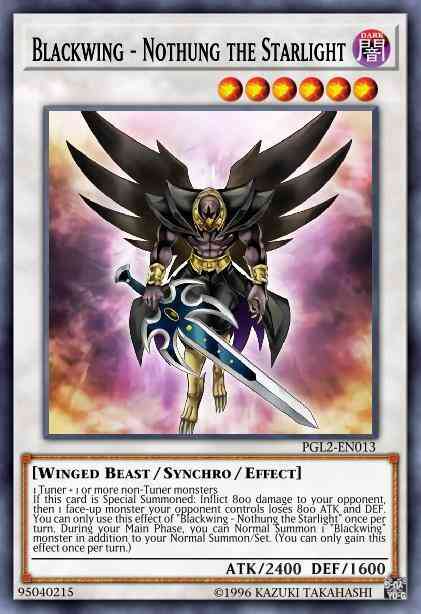 Blackwing - Nothung the Starlight - PGL2-EN013 - Gold Secret Rare - 1st Edition