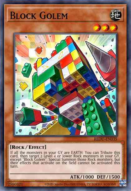 Block Golem - REDU-EN035 - Common - 1st Edition