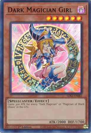Dark Magician Girl - Red - LDS3-EN082 - Ultra Rare - 1st Edition
