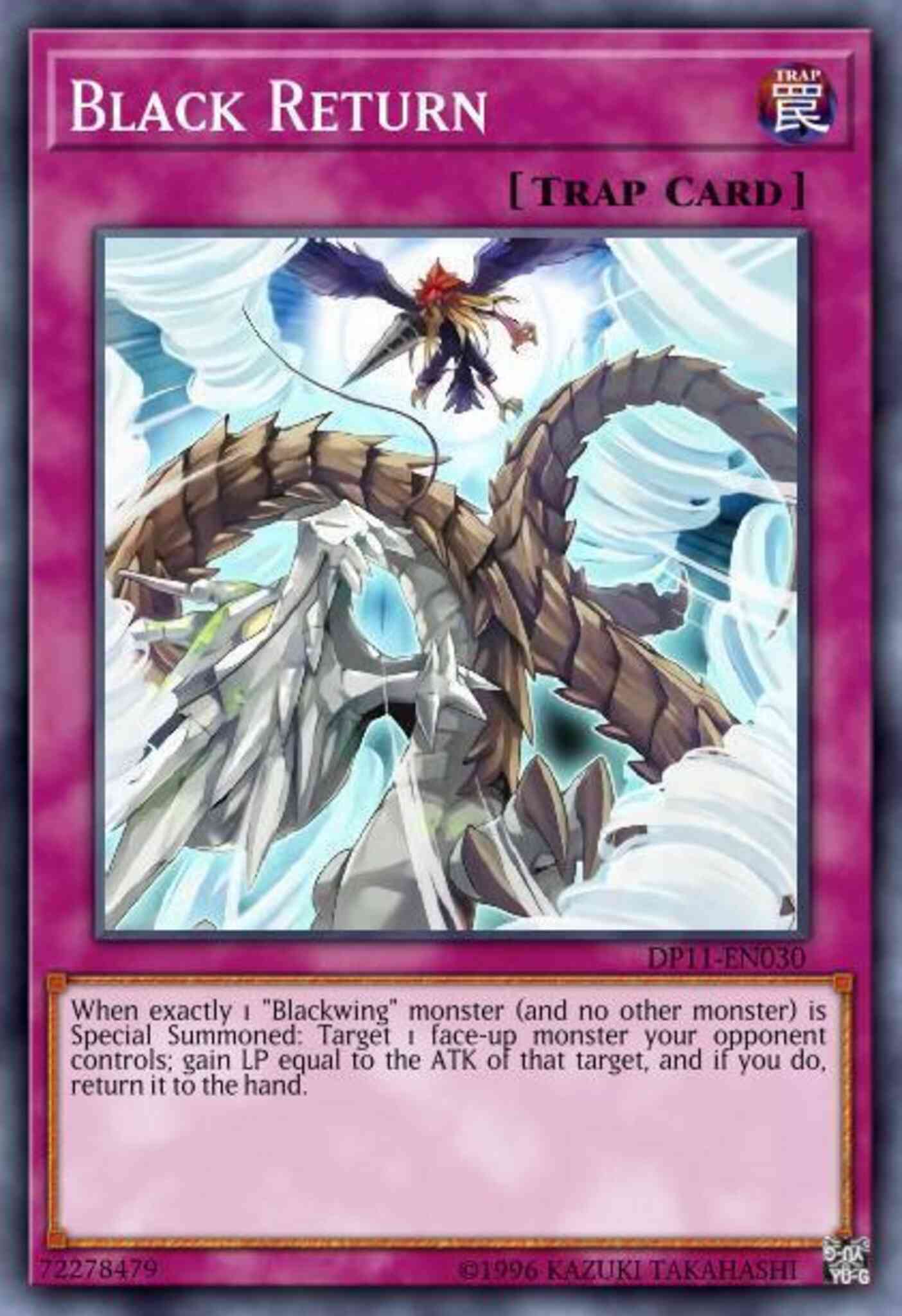 Black Return - DP11-EN030 - Super Rare - 1st Edition