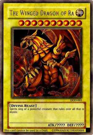 The Winged Dragon of Ra - DOD-001 - Prismatic Secret Rare - Limited
