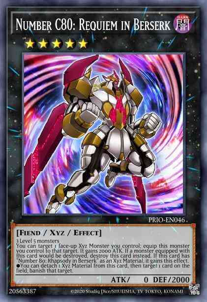 Number C80: Requiem in Berserk - PRIO-EN046 - Rare - Unlimited