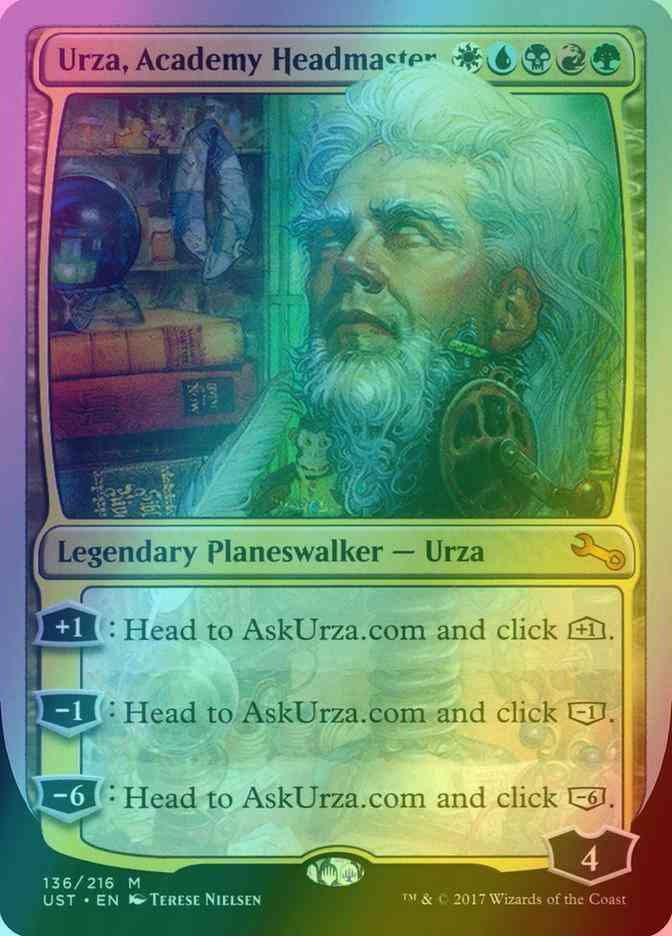 Urza, Academy Headmaster [136] [Unstable] [Foil]  Face to Face Games
