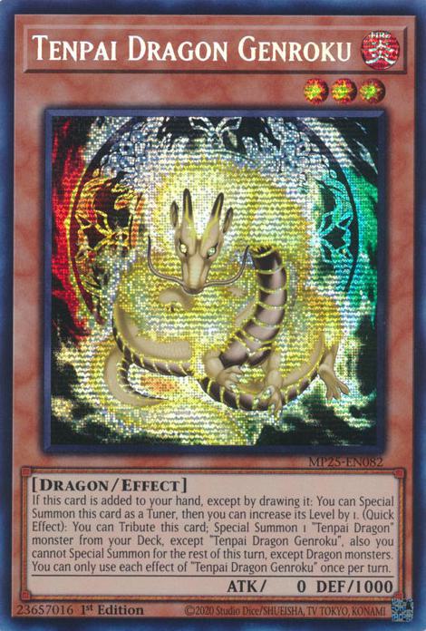 Tenpai Dragon Genroku - MP25-EN082 - Prismatic Secret Rare - 1st Edition