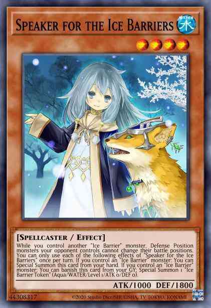 Speaker for the Ice Barriers - SDFC-EN003 - Ultra Rare - 1st Edition