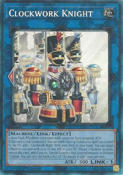 Clockwork Knight - RA05-EN058 - Collector's Rare - 1st Edition