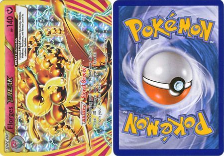 florges break pokemon card Florges BREAK (Misprint - Back Printed Upside-Down) - 104/162