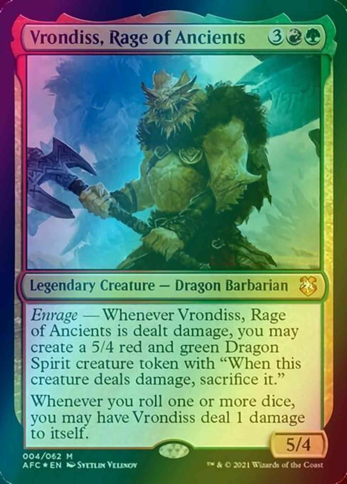 mtg vrondiss commander deck Amazon.com: Magic: The Gathering Adventures in The Forgotten Realms Commander  Deck – Draconic Rage (Red-Green) : Toys & Games main image 0