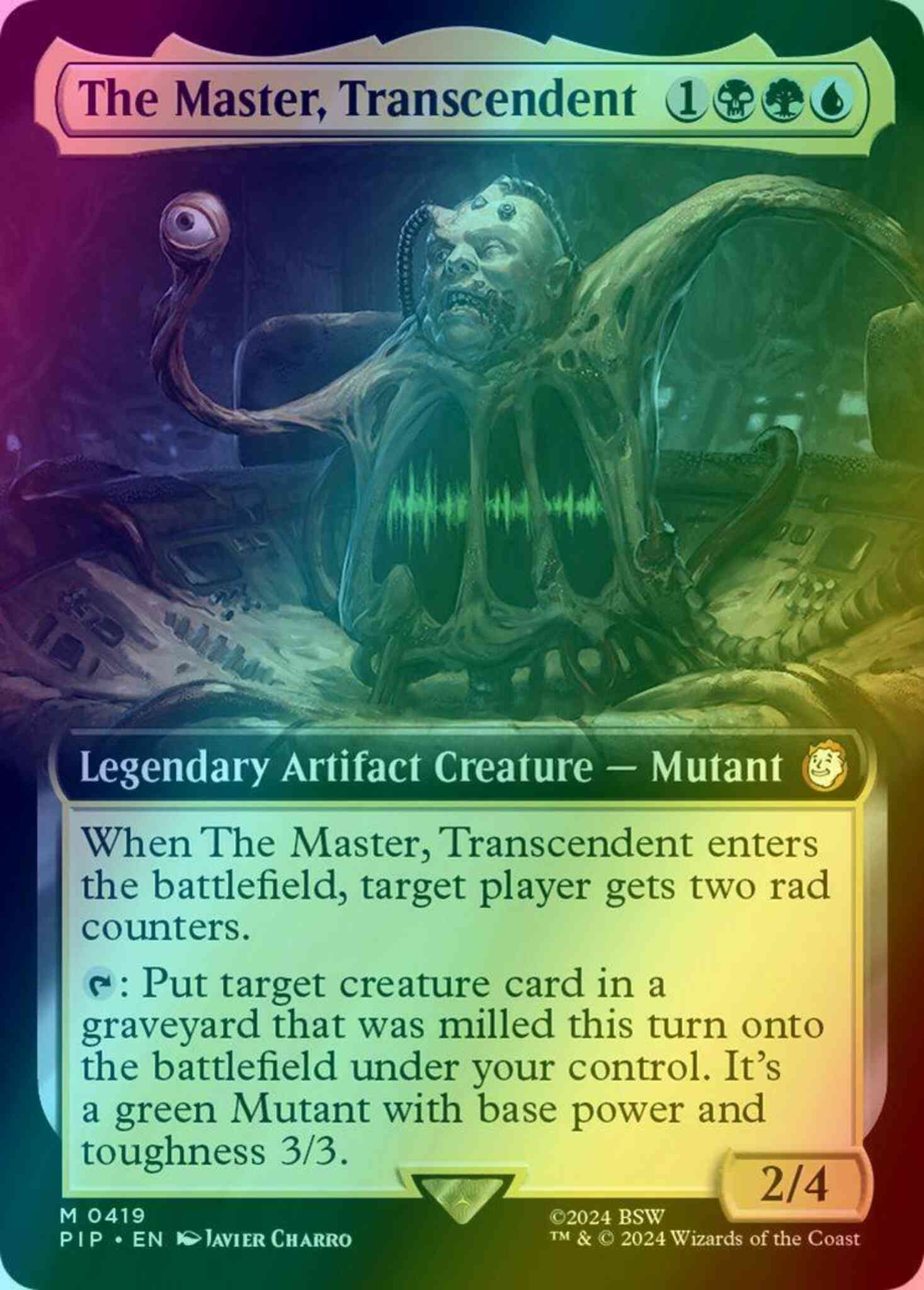 the master mtg card Master, Transcendent Fallout Crossover choose an opponent with the most life among your opponents Magic The Gathering The Master,