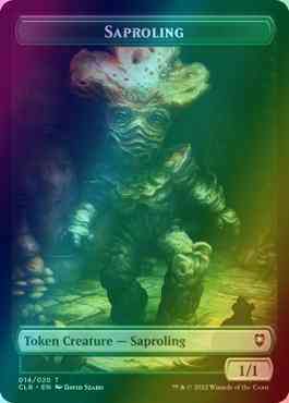 Saproling Token (14) // Treasure Token (17) [Commander Legends