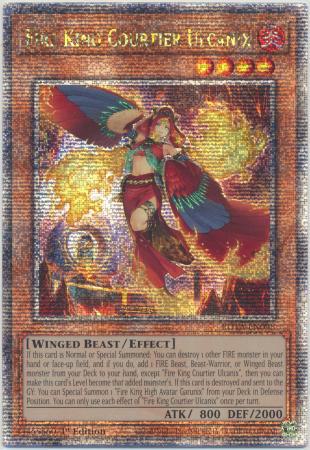 Fire King Courtier Ulcanix - ROTA-EN098 - Quarter Century Secret Rare - 1st Edition