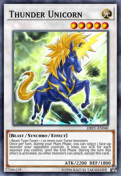 Thunder Unicorn - DREV-EN040 - Ultimate Rare - 1st Edition