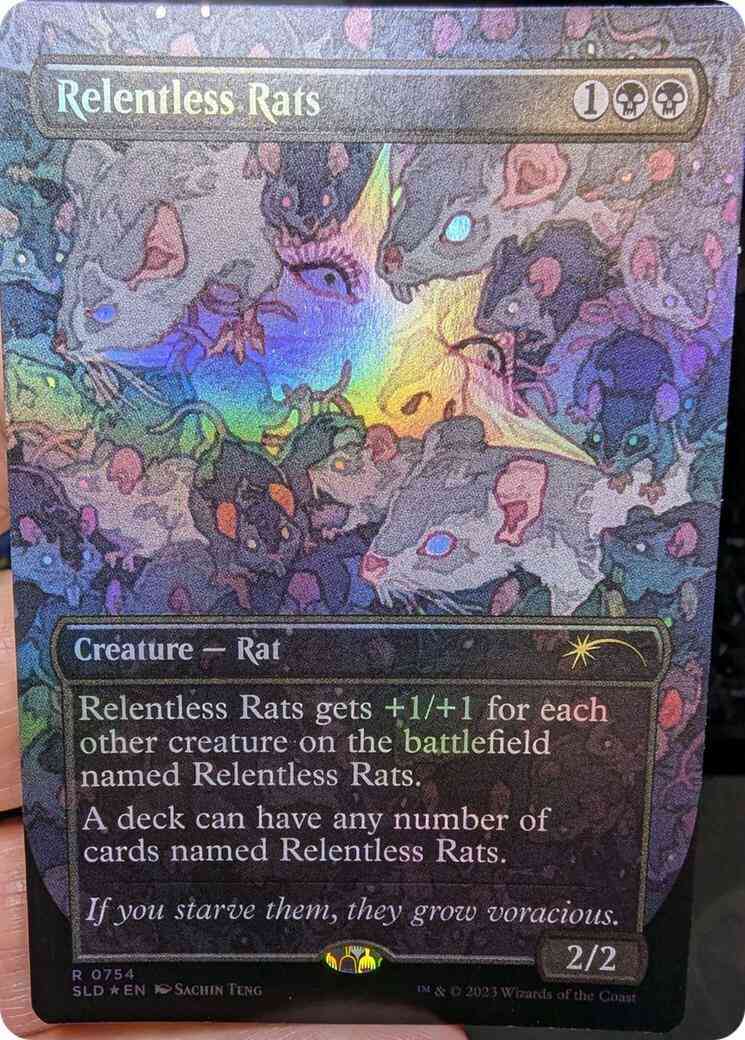 Relentless Rats [0754] [Borderless] [Sachin Teng] [Secret Lair Drop] [Foil]  – Face to Face Games