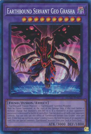 Earthbound Servant Geo Grasha - MZMI-EN031 - Collector's Rare - 1st Edition
