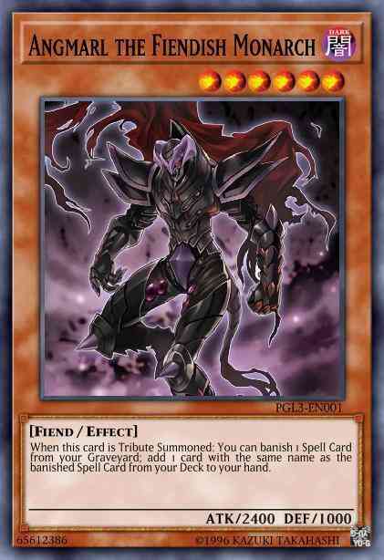 Angmarl the Fiendish Monarch - PGL3-EN001 - Gold Secret Rare - 1st Edition