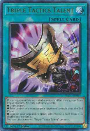 Triple Tactics Talent - RA01-EN063 - Prismatic Ultimate Rare - 1st Edition