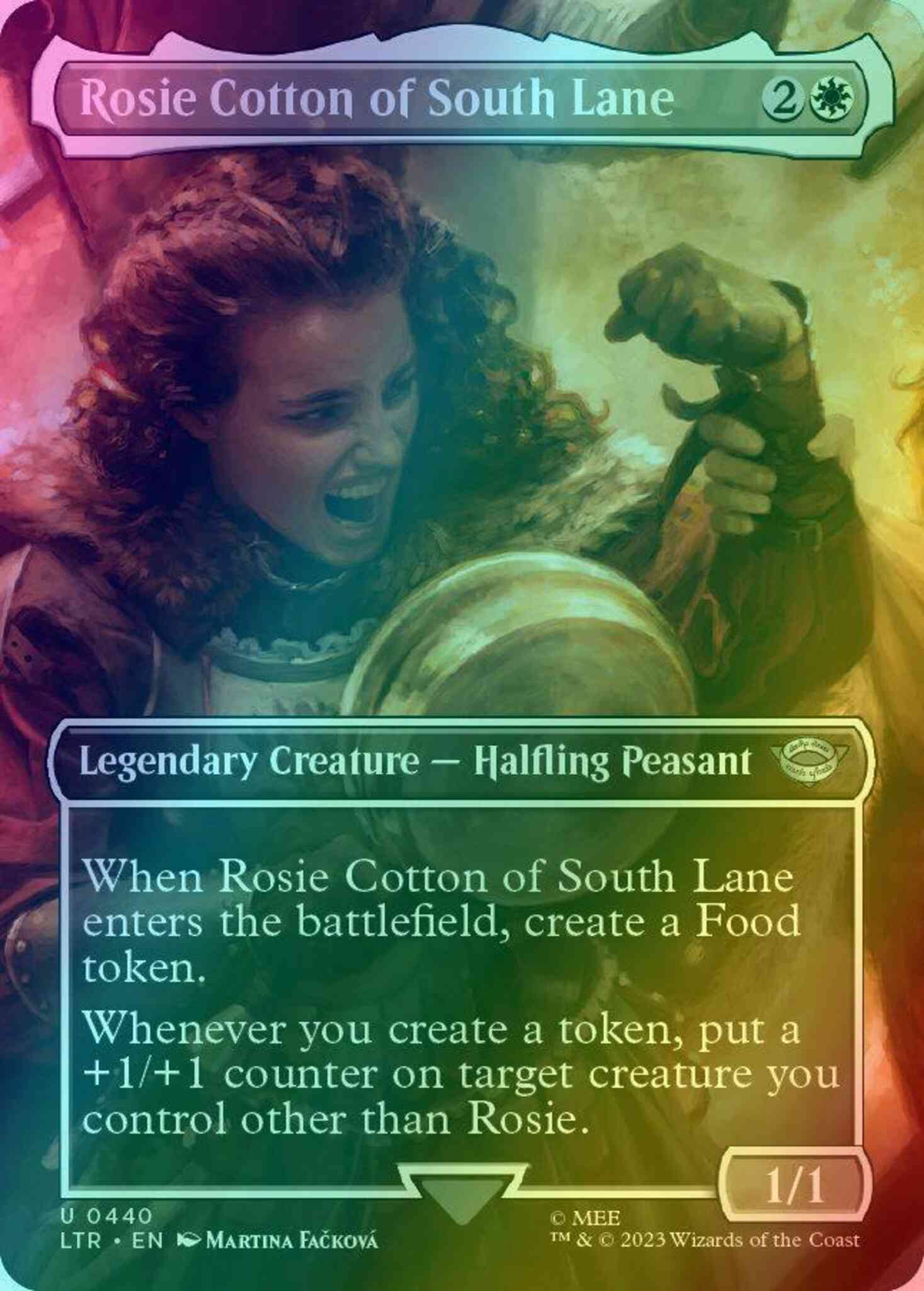 Rosie Cotton of South Lane [440] [Borderless] [The Lord of the Rings: Tales  of Middle-earth] [Foil] – Face to Face Games