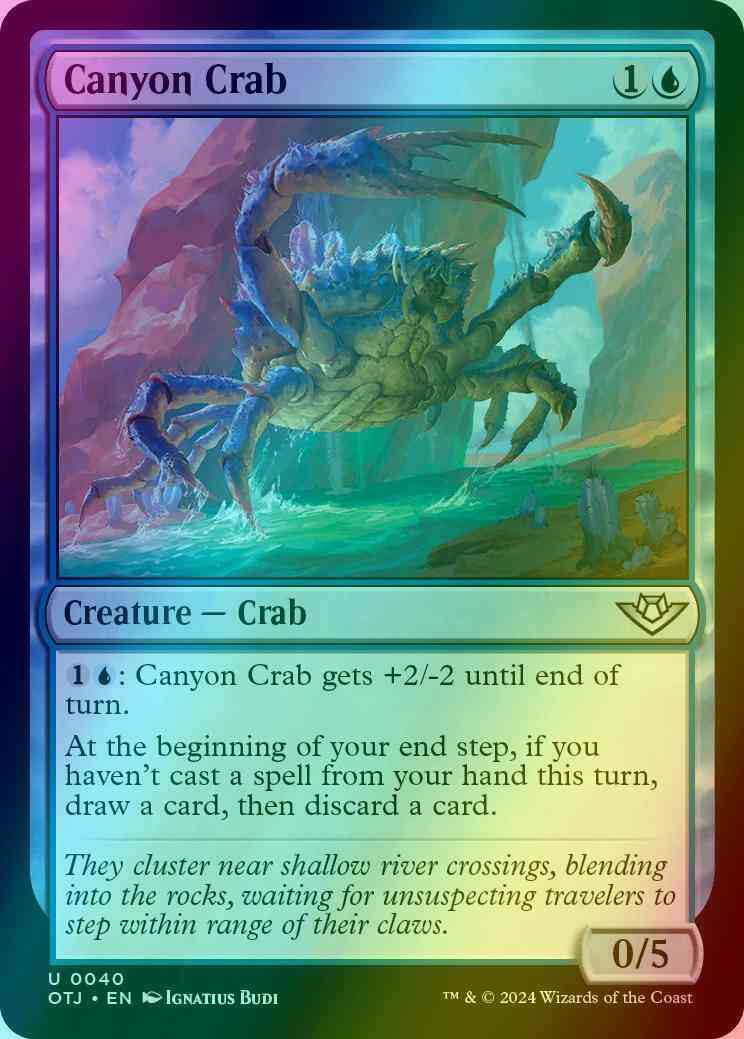 Canyon Crab [40] [Outlaws of Thunder Junction] [Foil] – Face to Face Games