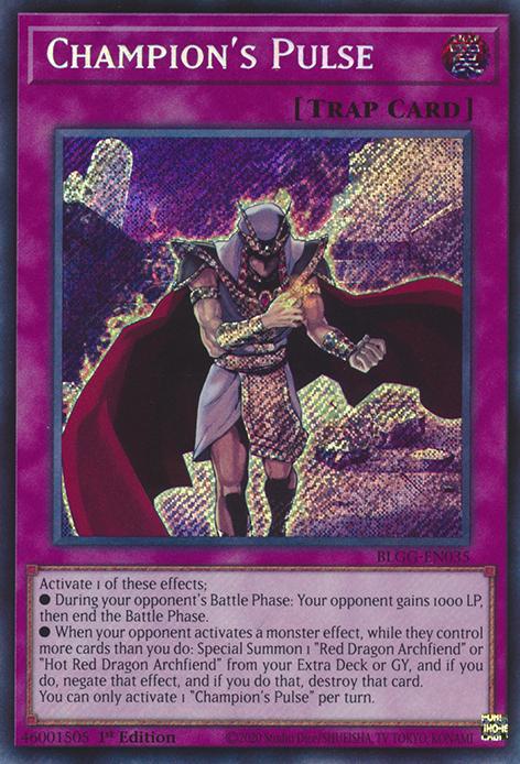 Champion's Pulse - BLGG-EN035 - Secret Rare - 1st Edition
