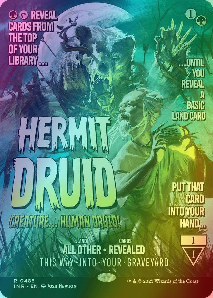 Hermit Druid [488] [Borderless] [Poster] [Innistrad Remastered] [Foil] –  Face to Face Games