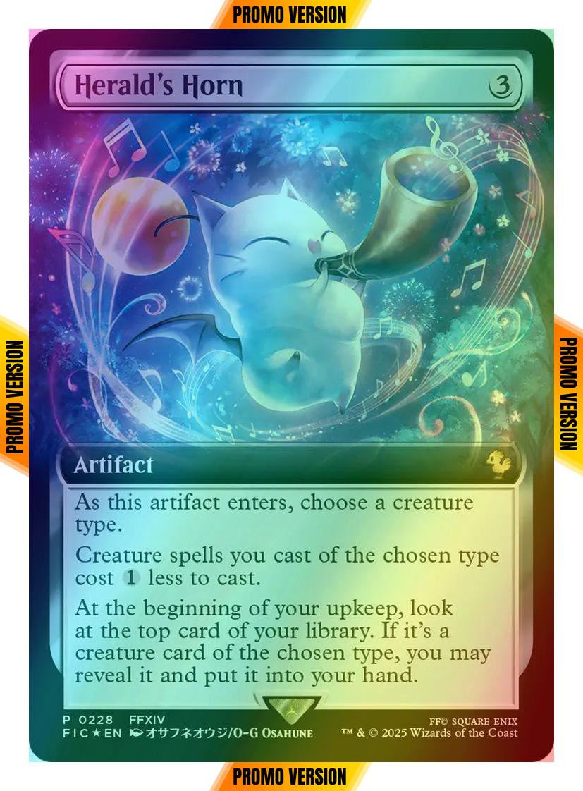 Herald's Horn [228] [Extended Art] [Buy a Box] [FINAL FANTASY: Commander]  [Foil] – Face to Face Games