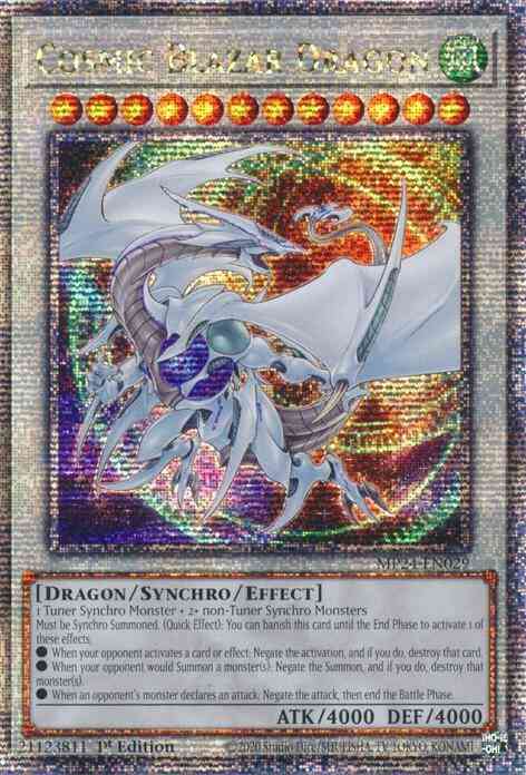 Cosmic Blazar Dragon - MP24-EN029 - Quarter Century Secret Rare - 1st Edition
