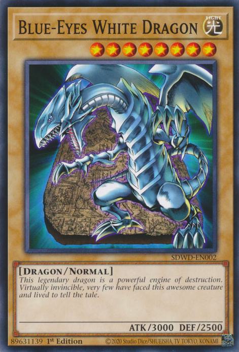 Blue-Eyes White Dragon - SDWD-EN002 - Common - 1st Edition