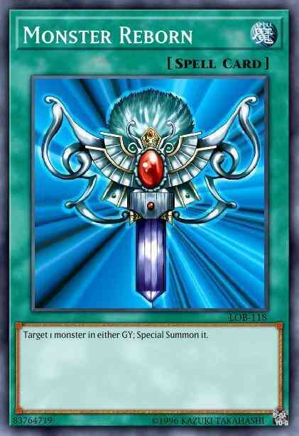Monster Reborn - LOB-118 - Ultra Rare - 1st Edition