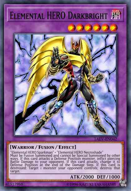 Elemental HERO Darkbright - LCGX-EN063 - Super Rare - 1st Edition