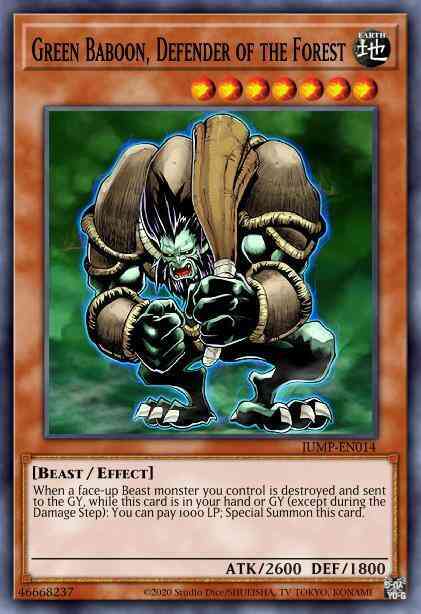 Green Baboon, Defender of the Forest - SBCB-EN053 - Common - 1st Edition