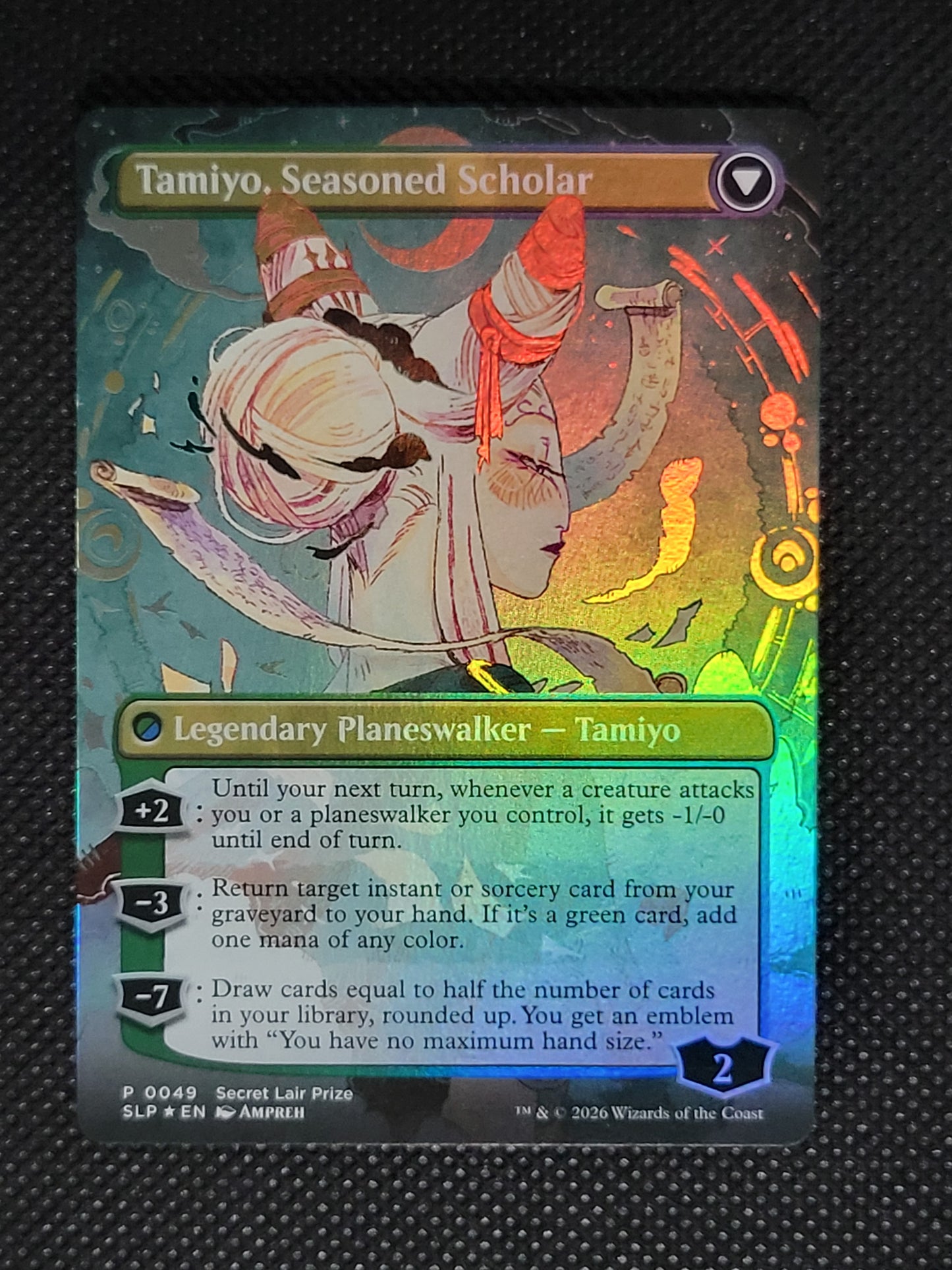 Tamiyo, Inquisitive Student // Tamiyo, Seasoned Scholar — Borderless|Foil — ID 18920