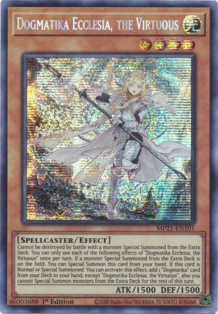yugioh dogmatika ecclesia the virtuous deck Dogmatika Ecclesia, the Virtuous - MP21-EN101 - Prismatic Secret Rare