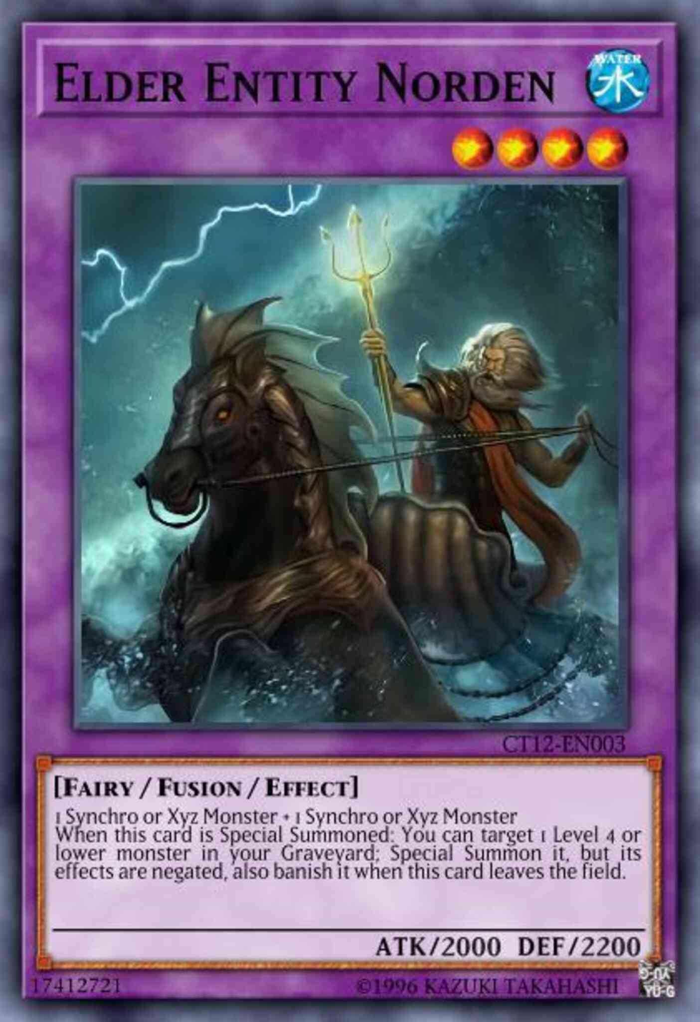 Elder Entity Norden - CT12-EN003 - Super Rare - Limited