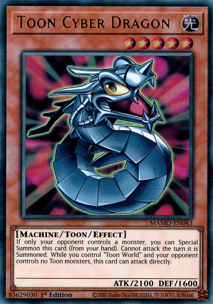 Toon Cyber Dragon - MAMO-EN043 - Ultra Rare - 1st Edition