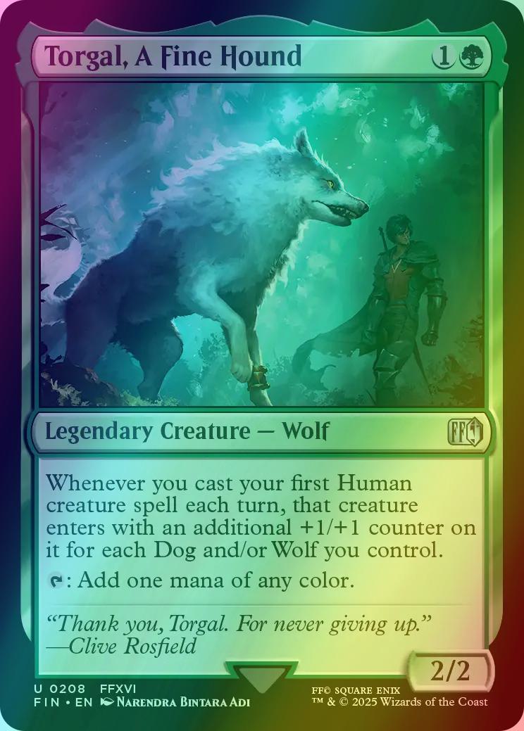 Torgal, A Fine Hound [208] [FINAL FANTASY] [Foil]  Face to Face Games