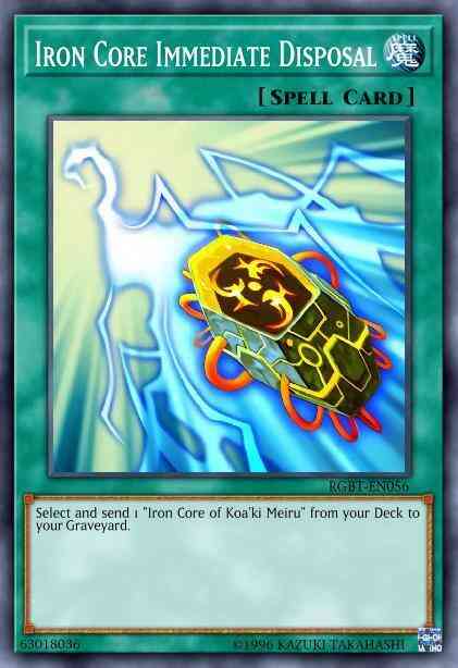 Iron Core Immediate Disposal - RGBT-EN056 - Common - 1st Edition