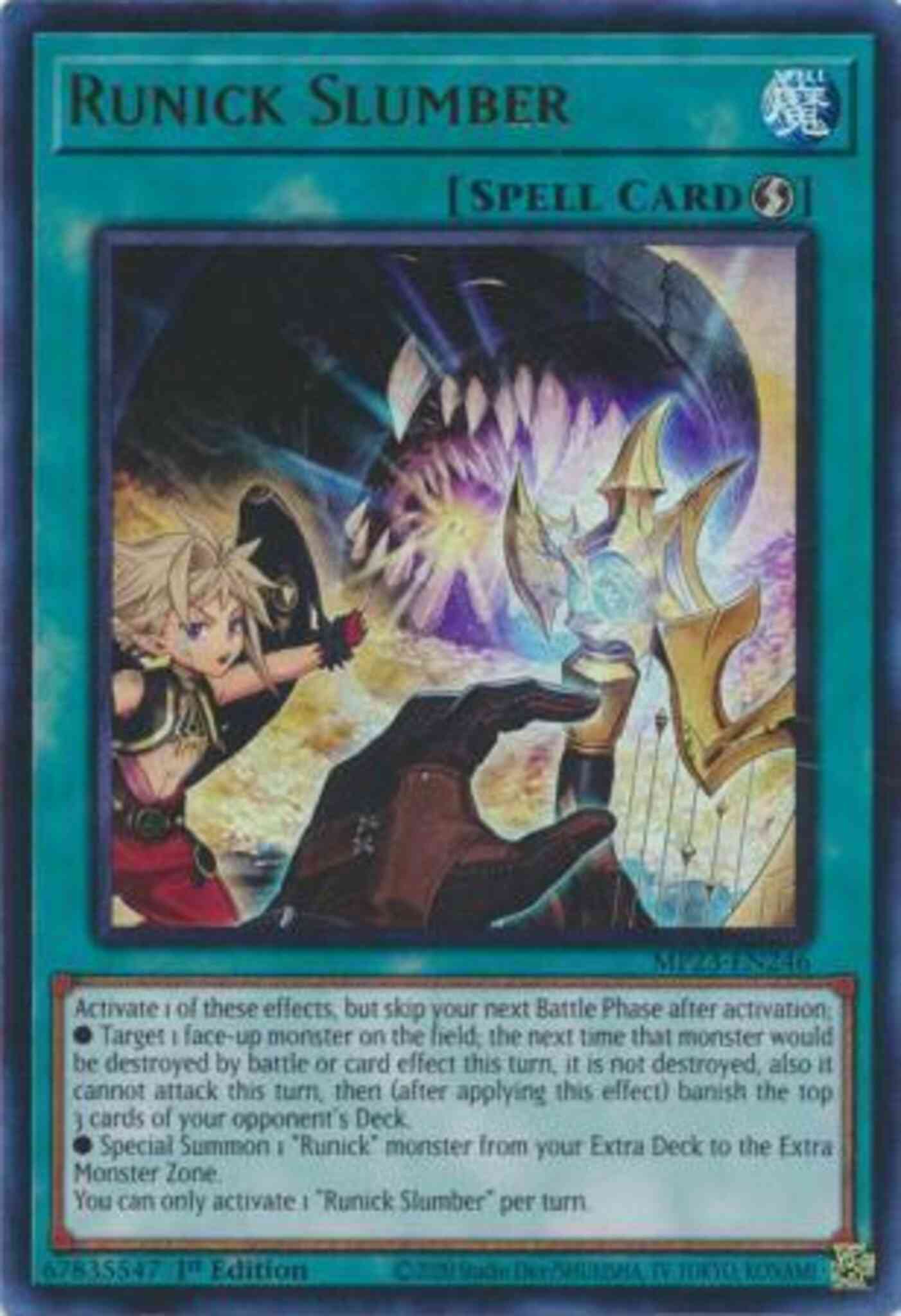 Runick Slumber - MP23-EN246 - Ultra Rare - 1st Edition