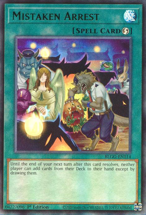 Mistaken Arrest - BLGG-EN114 - Ultra Rare - 1st Edition