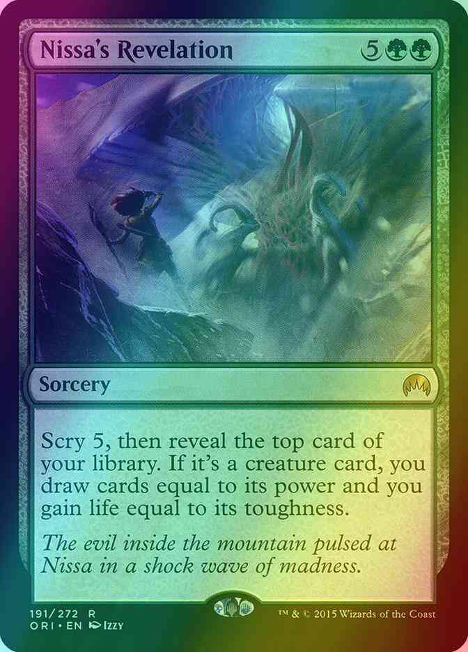 mtg mono black draw cards Nissa's Revelation [191] [Magic Origins] [Foil] – Face to Face Games
