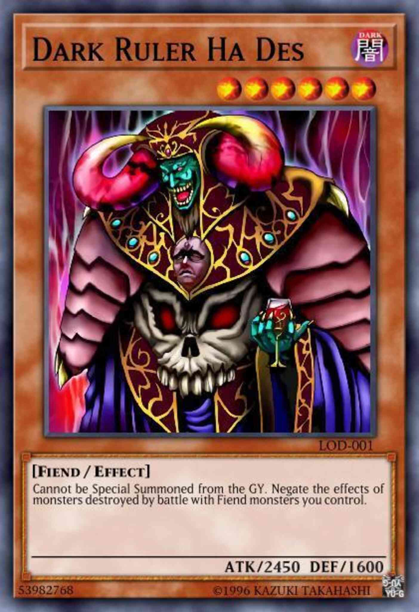 Dark Ruler Ha Des - SS05-ENA11 - Common - 1st Edition