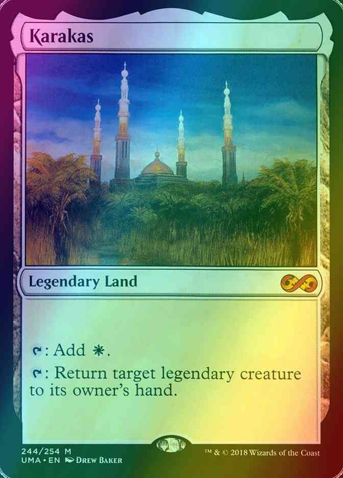 karakas mtg card Playmat Add W to your mana pool Karakas - Magic the Gathering